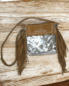 JENNA CLEAR BOOT STITCH BAG