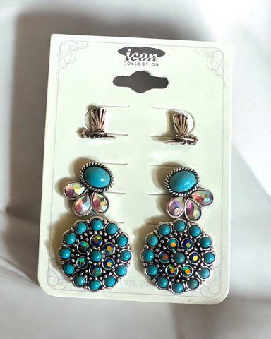 JANICE 3 PC EARRINGS