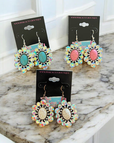 SANDRA AB STONE EARRINGS