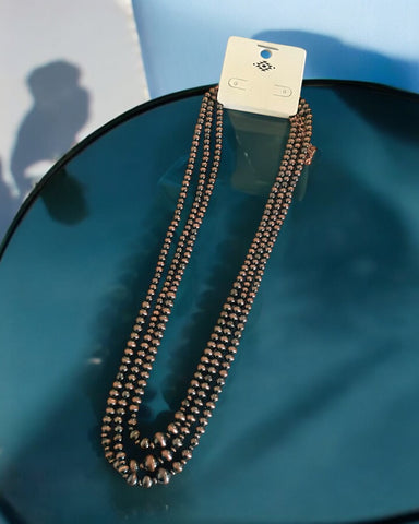 3 STRAND COPPER SANTA FE NECKLACE