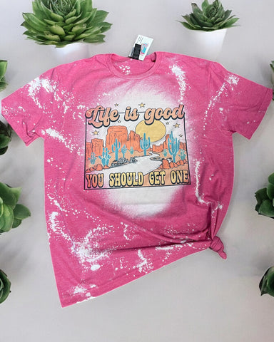 PINK LIFE IS GOOD TEE