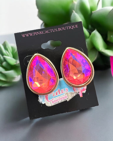 PINK STUD EARRINGS