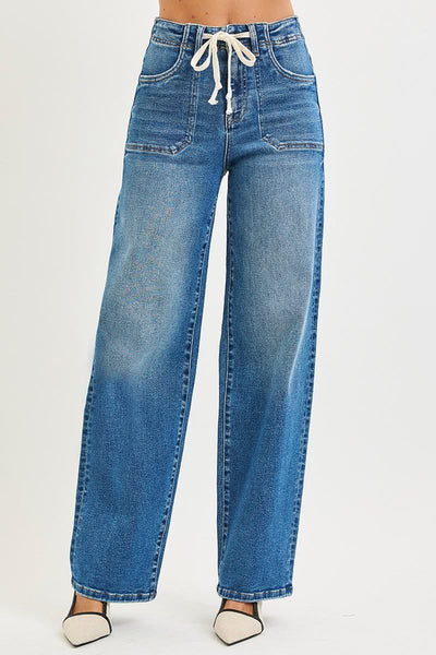 RISEN DRAWSTRING JEANS