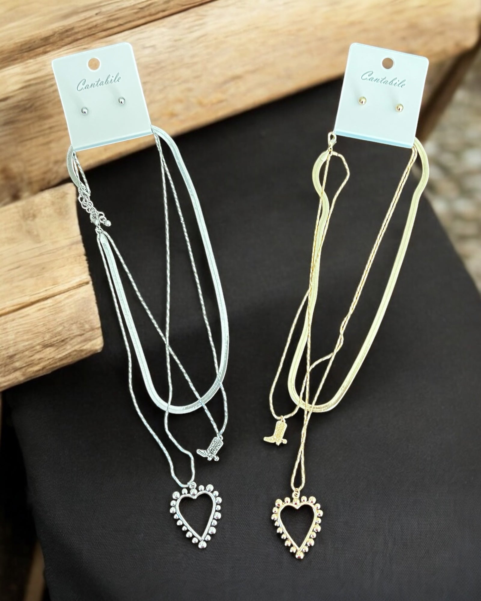 3 LAYER HEART NECKLACE