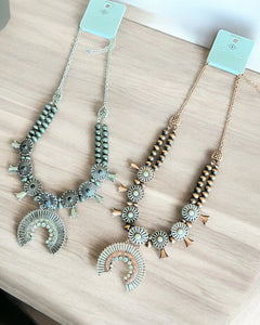 MARTHA SQUASH BLOSSOM NECKLACE