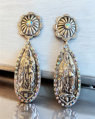 LADY GUADALUPE CONCHO EARRINGS