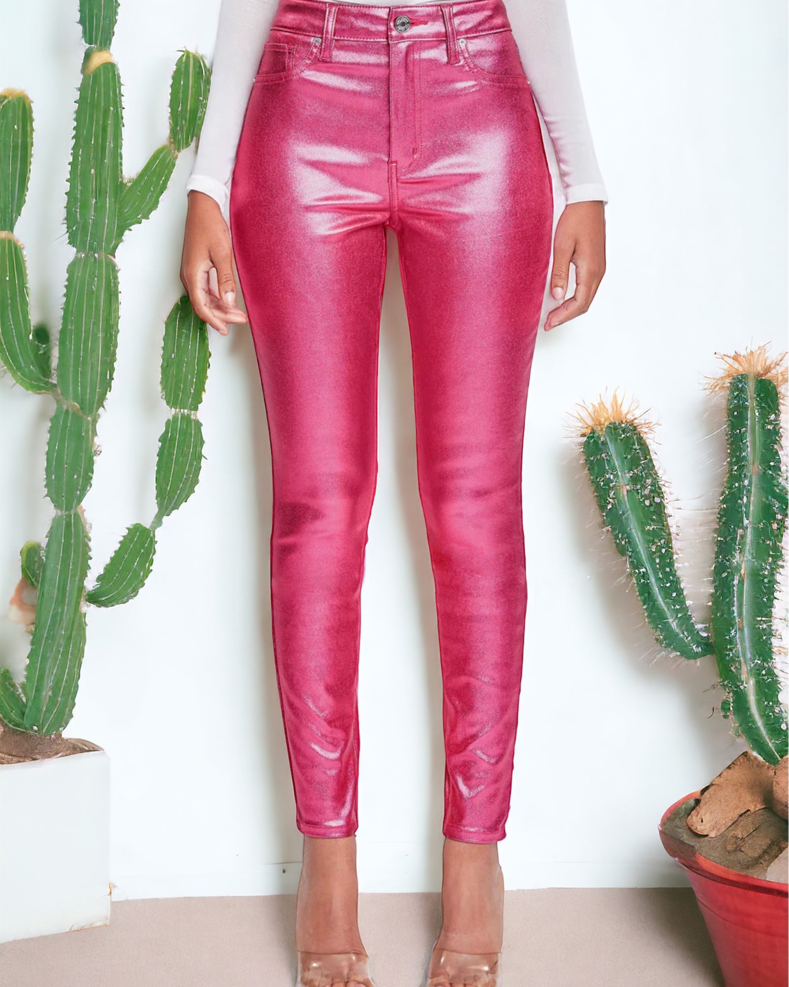 ALL THAT GLITTERS PINK PANTS