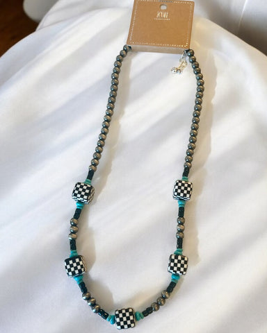 CHECKER NAVAJO NECKLACE