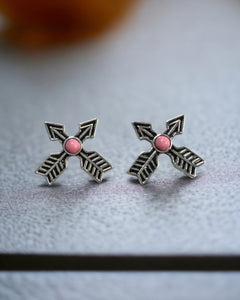 PINK ARROW EARRINGS