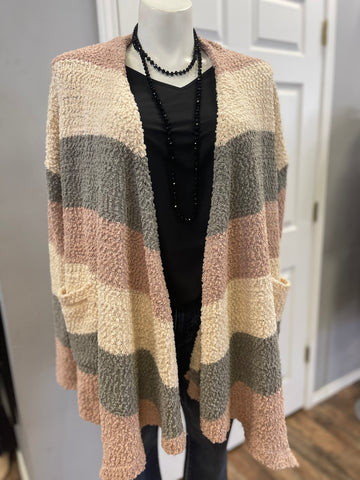 LEXY STRIPE CARDIGAN