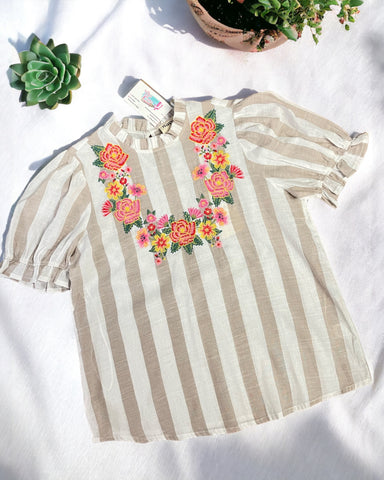 SALLY EMBROIDERED SAVANNA JANE TOP