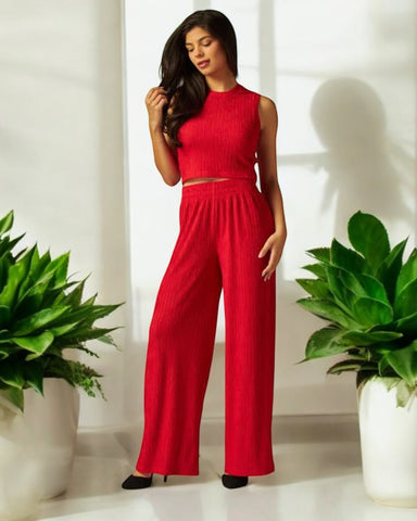 RITA RED LOUNGEWEAR SET