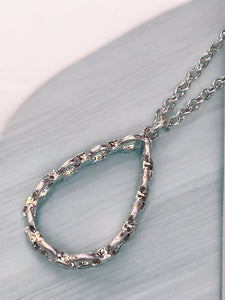 SILVER CHAIN PENDANT NECKLACE