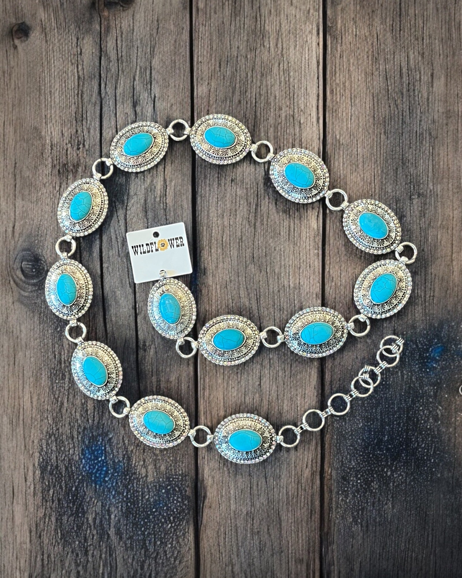 TURQUOISE CONCHO BELT