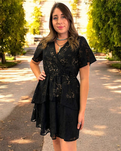 NADINE BLACK LACE DRESS