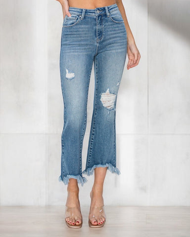 HIGH RISE ANKLE BOOTCUT JEAN