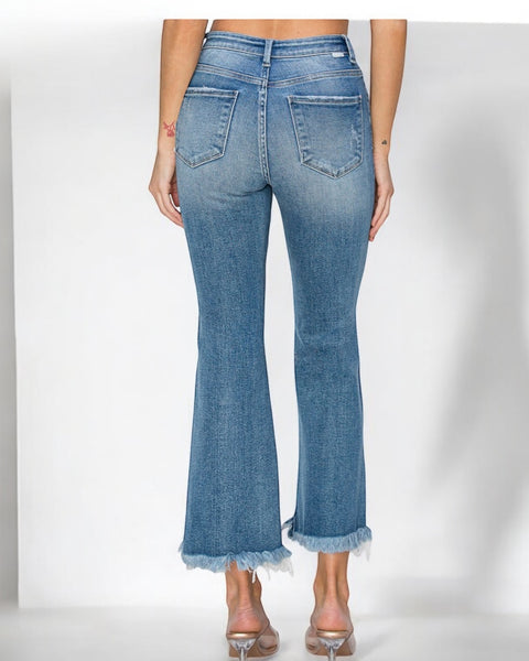 HIGH RISE ANKLE BOOTCUT JEAN