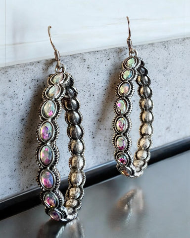 LIZ TEARDROP EARRINGS SILVER