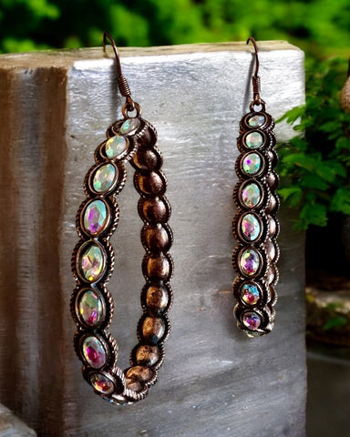 LIZ COPPER TEARDROP EARRINGS