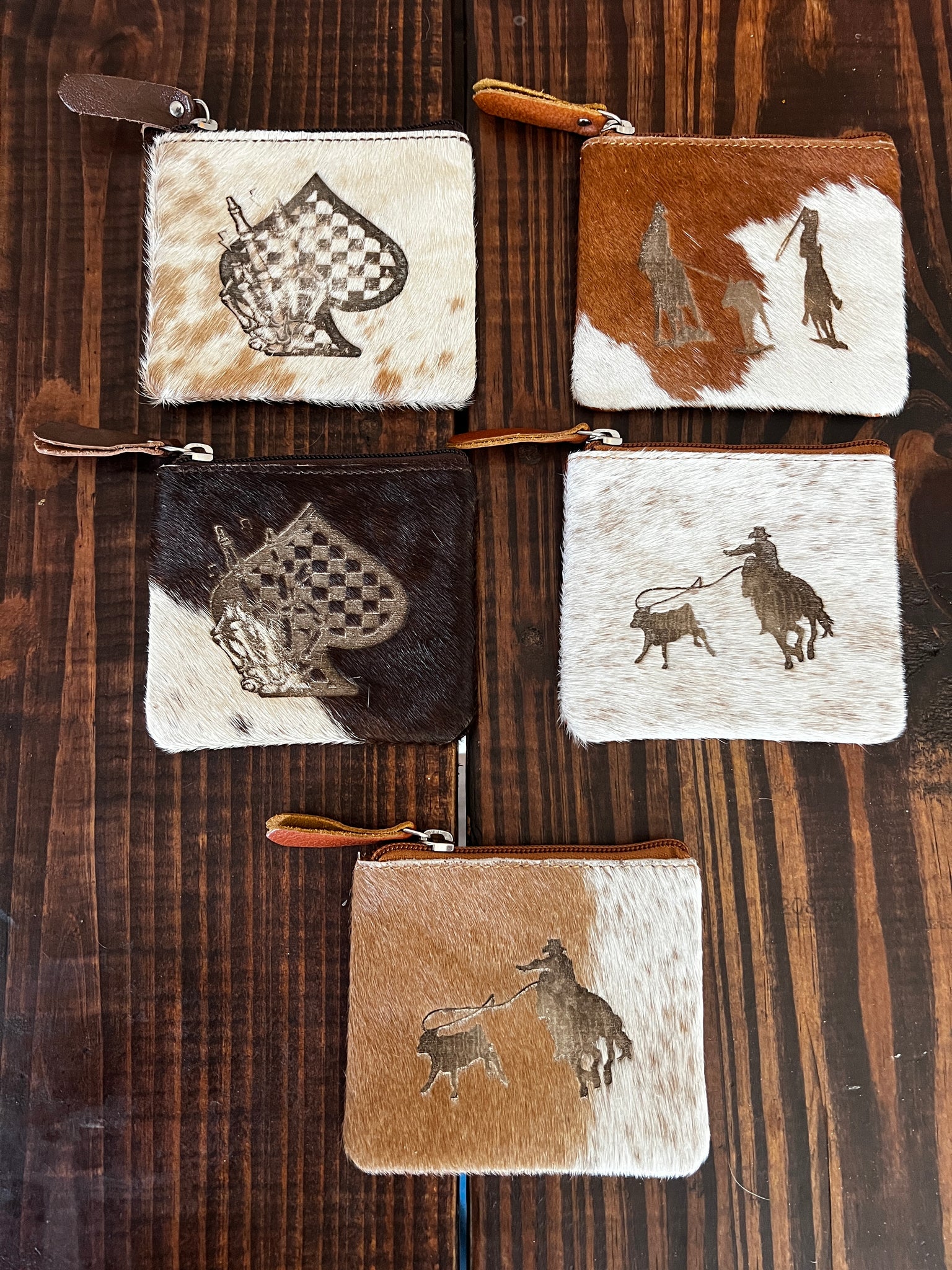 COIN POUCH HAIR ON HIDE