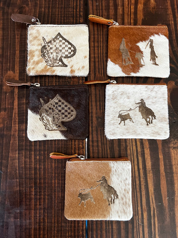 COIN POUCH HAIR ON HIDE