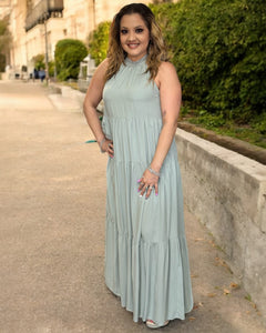 OLIVE MAXI DRESS