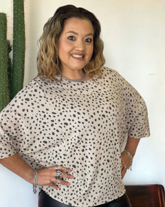 TILLY TAN CHEETAH TOP