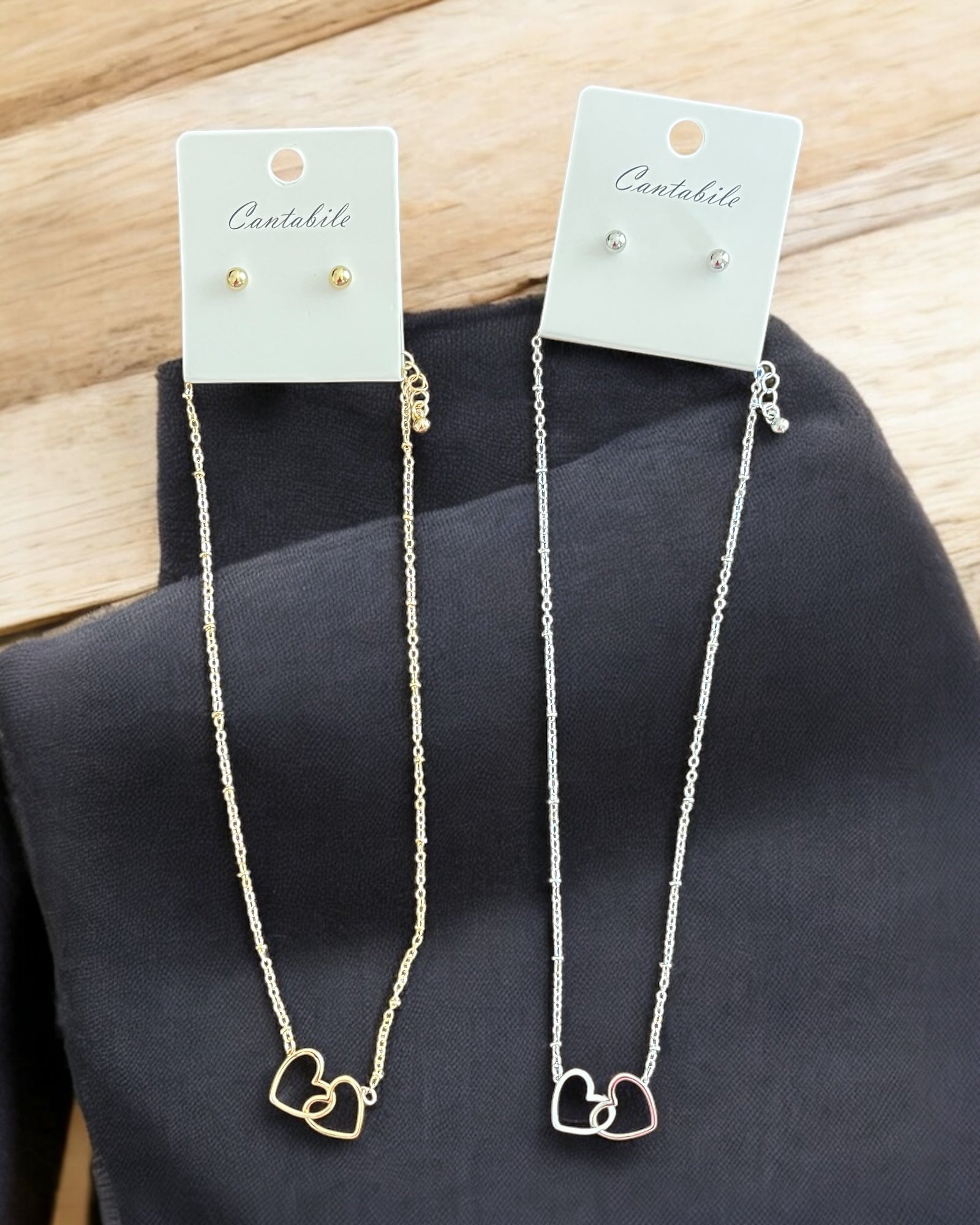 DOUBLE HEART NECKLACE
