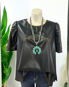 SUEDE TOP