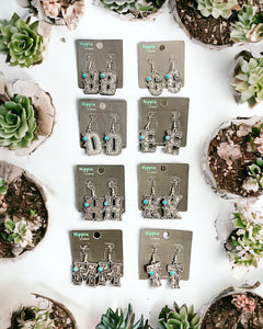 INITIAL EARRINGS