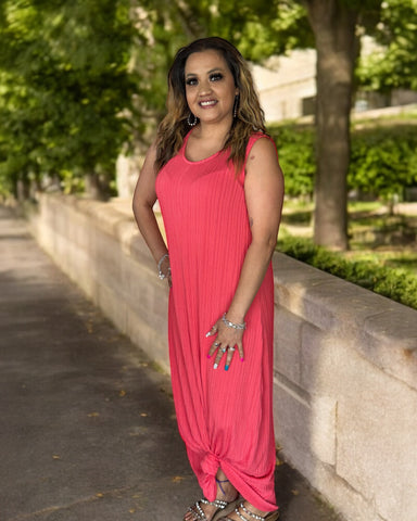 TIA CORAL MAXI DRESS