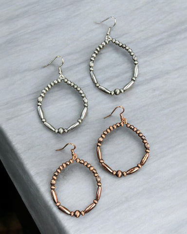 SIERRA NAVAJO HOOP EARRINGS