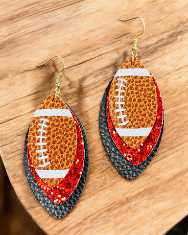 FOOTBALL EARRINGS
