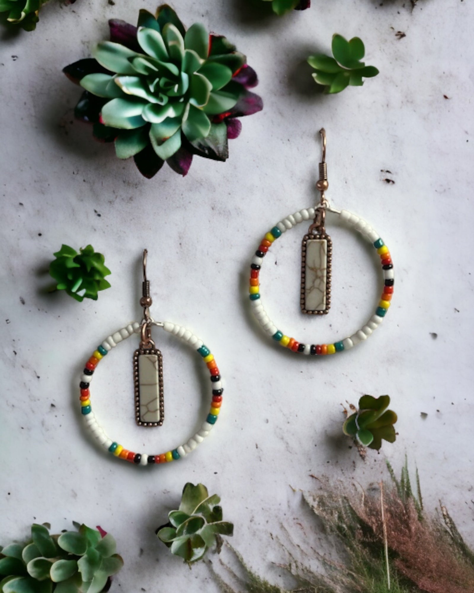 CYNTHIA SEED BEAD EARRINGS