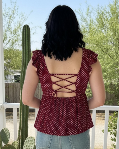 JEANA RUST DOT TOP
