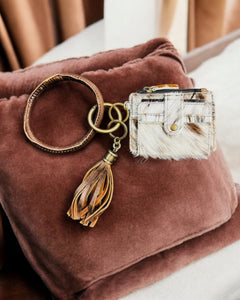 HAIR ON HIDE BANGLE WALLET