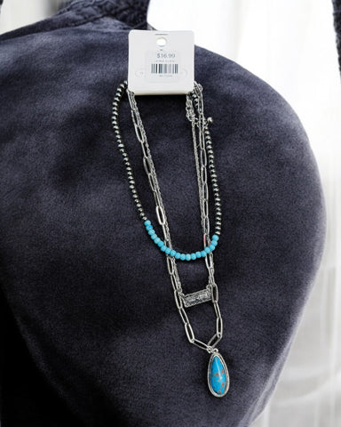 LEANA 3 LAYER NECKLACE