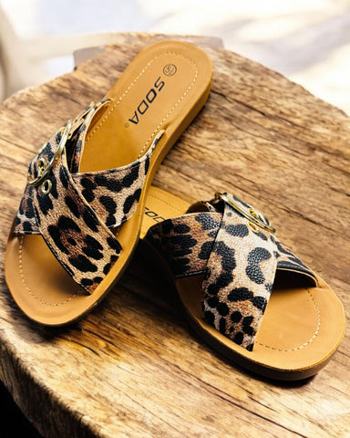 LEOPARD PRINT SANDAL