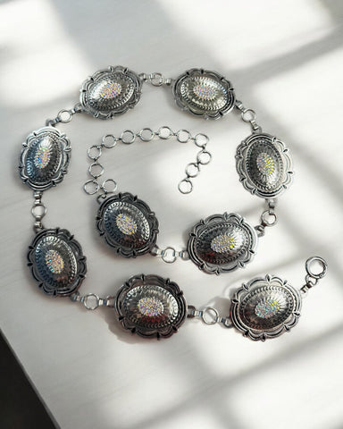 STACY RHINESTONE CONCHO BELT