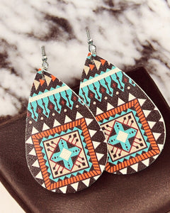 WESTERN PRINT EARRING