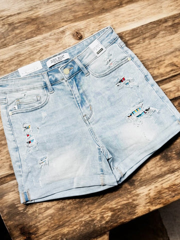 HIGH RISE CUFFED DENIM JUDY BLUE SHORT