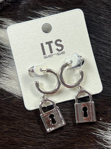 LOCK EARRINGS