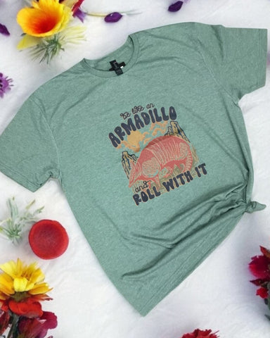 GREEN ARMADILLO TEE