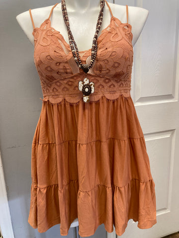 PUMPKIN LACE RUFFLE CAMI