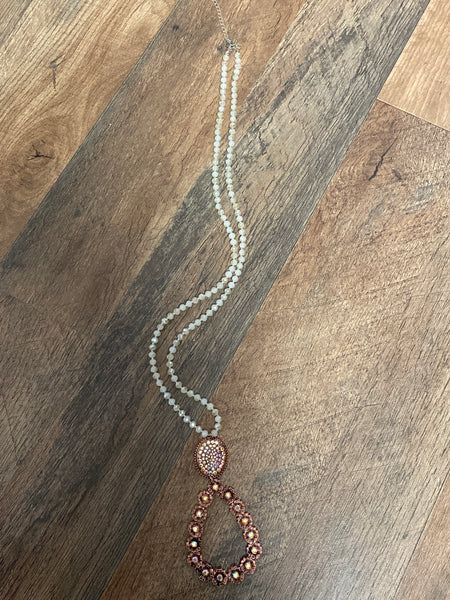 FLAT FLORAL NECKLACE