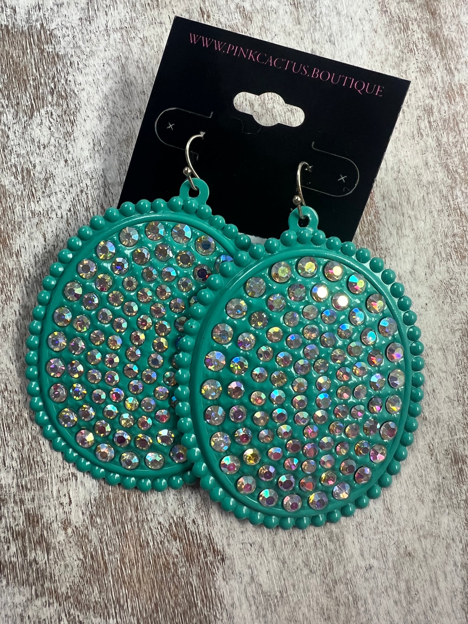 TURQUOISE LARGE MARGE EARRING