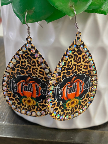 FALL LEOPARD EARING