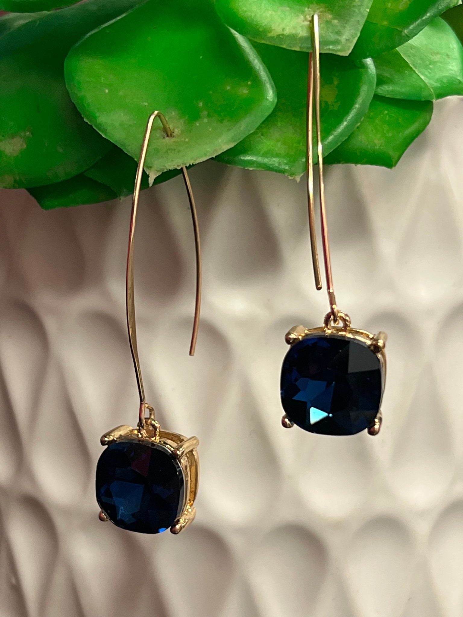 BLUE DROP EARRINGS